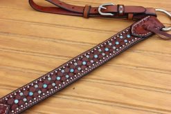 Turquoise Beaded Breastcollar with Sunburst Dots